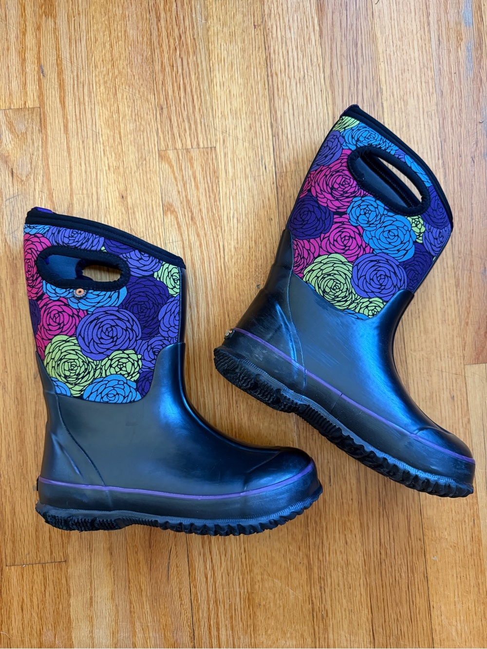 Bogs kids classic rosy / rain snow neoprene / Youth 3